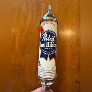 Pabst Blue Ribbon Beer Tap Handle - White, Blue, Red